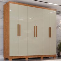 Guarda Roupa Casal 6 Portas 4 Gavetas Sevilha Prime 100 MDF Imop Móveis