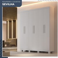 Guarda Roupa Sevilha 6 Portas 4 Gavetas Benetil M&oacute;veis