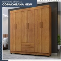 Guarda Roupa Copacabana New 6 Portas 2 Gavetas Benetil M&oacute;veis