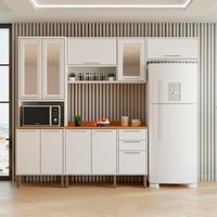Cozinha Compacta 4 Peças 10 Portas 2 Gavetas Paris Sallêto Móveis