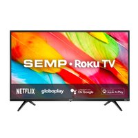 Smart TV Semp 32" LED HD Roku Wifi Dual Band 32R6500 - Bivolt