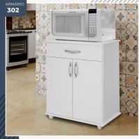 Armário Multiuso Ref 302 2 Porta 1 Gaveta Benetil Móveis