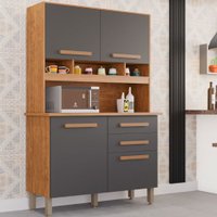 Armário de Cozinha 4 Portas 2 Gavetas Sofia Plus Imop Móveis
