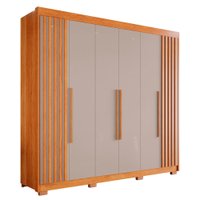Guarda-roupa Casal com Pé 6 Portas 6 Gavetas Granada 100 MDF Sallêto Móveis