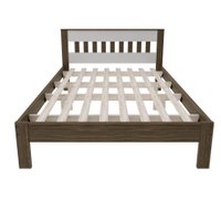 Cama de Casal CM8007 Para Colchão de 138x188cm Nogal /Branco Tecnomobili