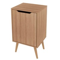 Balcão Gabinete para Banheiro Amêndoa 45cm com 1 Porta BN3641 Sem Cuba Tecnomobili