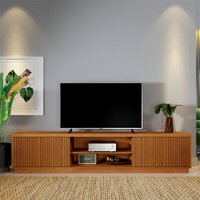 Rack Logan 1.80 cm com 2 Portas Ripadas Mavaular