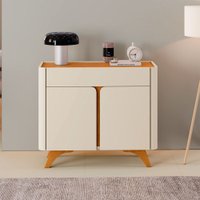 Buffet Aros 02 Portas 920 Mavaular Off White Com Naturalle