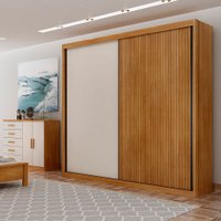 Guarda-Roupa Bravo Gold 2 Portas e 4 Gavetas Cumaru e Fendi