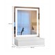 Camarim 1 Gaveta Paris 900 Mavaular Branco Acetinado