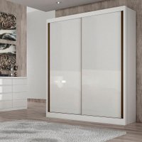 Guarda-Roupa Virtus Plus 1600 2 Portas e 3 Gavetas Branco