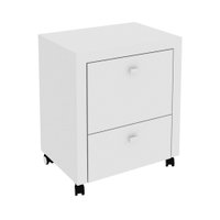 Gaveteiro para Escritório Pasta Suspensa com 1 Gaveta Multiuso Home Office ME4112 Branco Tecnomobili