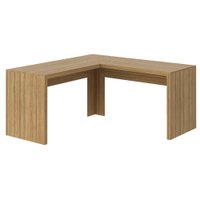 Mesa para Escritório Angular ME4116 Amêndoa Tecnomobili