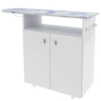 Armário com Tábua de Passar Roupa Nicho Portas Branco 120x35,5x86,7cm TP3000 Tecnomobili