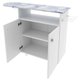 Armário com Tábua de Passar Roupa Nicho Portas Branco 120x35,5x86,7cm TP3000 Tecnomobili