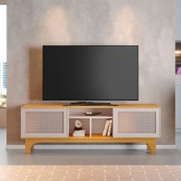 Rack Frescor MDP e MDF Candian JCM Movelaria Nature com Off White