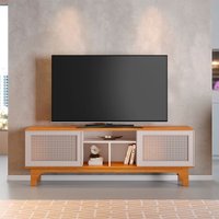 Rack Frescor MDP e MDF Candian JCM Movelaria Cinamomo com Off White