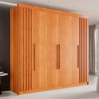 Guarda-roupa Casal 6 Portas 6 Gavetas Granada 100 MDF Sallêto Móveis Cinamomo
