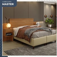 Cabeceira Extensível Master com 2 Mesas de Cabeceiras 2 Gavetas Benetil Móveis Cinamomo