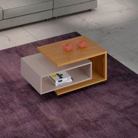 Mesa de Centro Diva Candian JCM Movelaria Nature com Off White