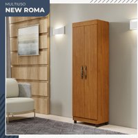 Multiuso New Roma 2 Portas 5 Prateleiras em MDP Benetil Móveis Cinamomo