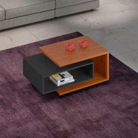 Mesa de Centro Diva Candian JCM Movelaria Cinamomo com Grafite