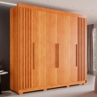 Guarda-roupa Casal com Pé 6 Portas 6 Gavetas Granada 100 MDF Sallêto Móveis Cinamomo