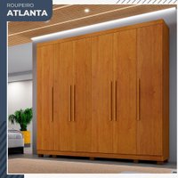 Guarda Roupa Atlanta 6 Portas 6 Gavetas em MDP Benetil Móveis Cinamomo