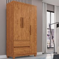 Guarda Roupa 3 Portas 2 Gavetas Dubai Plus Imop Móveis Cinamomo