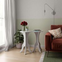 Conjunto com 2 Mesas Laterais Kin Branco