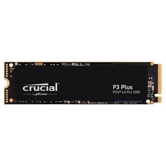 SSD 1TB Crucial P3, M.2 2280, NVMe PCIe Gen 3 x4, Leitura 3500MB/s, Grav. 3000MB/s