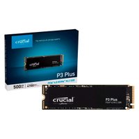 SSD 500GB Crucial P3, M.2 2280 PCIe Gen 3 x4 NVMe, Leitura 3500MB/s, Gravação 1900MB/s