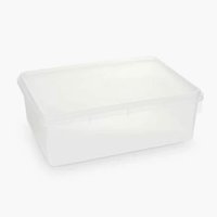 Caixa Organizadora Plástica Retangular 3,5L C/ Tampa Plasvale Brinquedos Closet