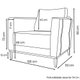 Conjunto 2 Poltronas Decorativas Balli Pes Madeira Linho Cinza Ezz
