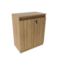 Balcão para Escritório com 2 Portas e Chave ME4149 Amêndoa Tecnomobili