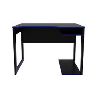 Mesa Gamer 105cm ME4161 Preto/Azul Tecnomobili