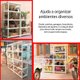 Estante Modular Plástica 5 Prateleiras Câmara Fria Até 250kg Multiuso Ordene Branca