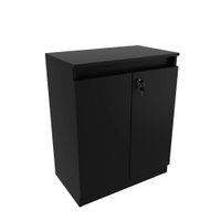 Balcão para Escritório com 2 Portas e Chave ME4149 Preto Tecnomobili