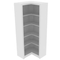 Armário Estante De Canto Aberto com 6 Prateleira Branco Escritório Home Office Branco ME4132 Branco Tecnomobili