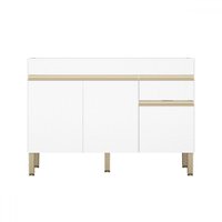 Balcão de Cozinha para Pia 120 Cm Line 3 Portas 1 Gaveta Supremo - Kits Paraná