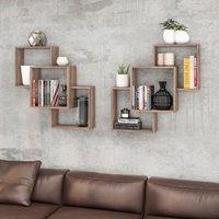 Nicho Movelbento Composto Decorativo 79x79x20 Rustico