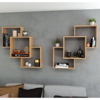 Nicho Movelbento Composto Decorativo 79x79x20 Mel
