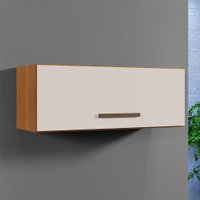 Armário Aéreo 1 Porta Atenas Naturalle Com Off White