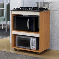 Balcão para Cooktop 5 Bocas Turim Naturalle Com Off White