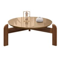 Mesa de Centro Lizz Champagne e Cedro