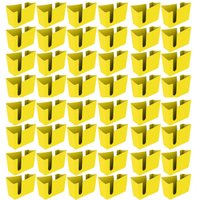 Kit 48 Suportes Porta Guardanapos de Mesa Trio Crippa Amarelo Lanchonete Restaurante
