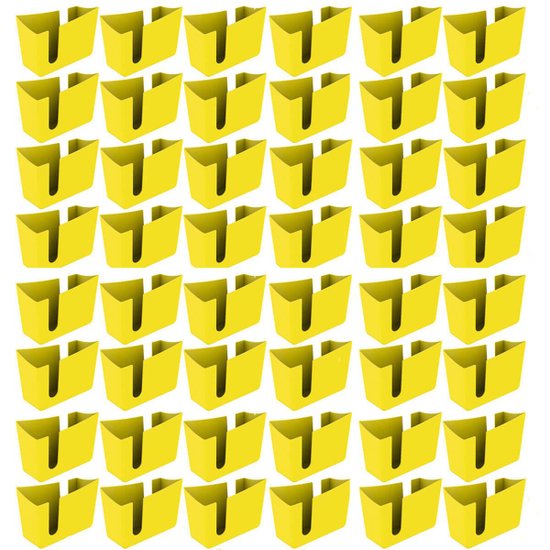 Kit 48 Suportes Porta Guardanapos de Mesa Trio Crippa Amarelo Lanchonete Restaurante