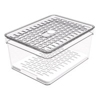 Organizador de Geladeira com Grade 2,3L Transparente Pequeno Frutas Legumes Crippa