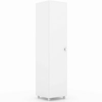 Armário Organizador Lavanderia Multiuso com 1 Porta 2 Nichos Branco AM3100 Tecnomobili Cozinha Área de Serviço