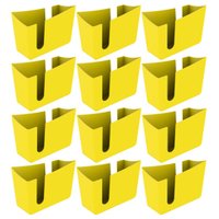 Kit 12 Porta Guardanapos de Mesa Organizador Trio Crippa Amarelo Restaurante Lanchonete